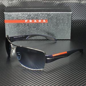 Prada Linea Rossa Grey Blue Men's Sunglasses